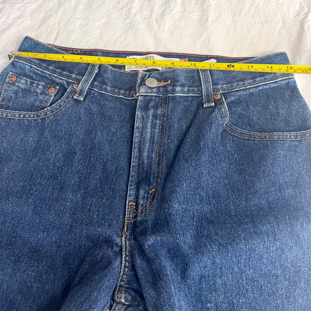 Urban Renewal Vintage Levis 550 Jeans Womens Sz 10S Black Reworked Western Boho - Picture 12 of 12
